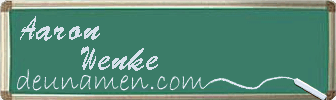 Aaron Wenke Visitenkarte